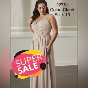 Christina Wu Celebrations Bridesmaid dress Color:Claret Size: 10